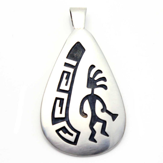 Hopi Kokopelli- Clouds Pendant