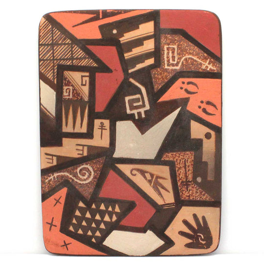 Hopi  Pottery Tile by Bernadette Poleahla