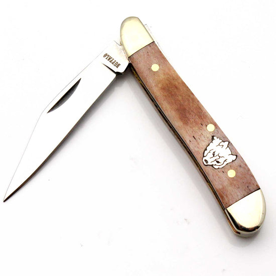 Custom Buffalo Horn Folding Knife