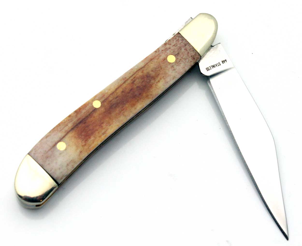 Custom Buffalo Horn Folding Knife