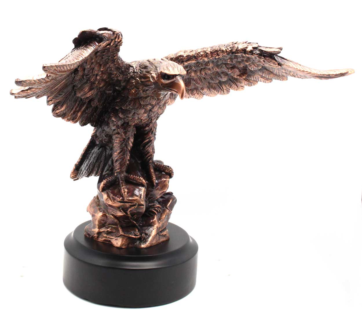 Load image into Gallery viewer, 12&amp;quot; Bronze Eagle Sculpture
