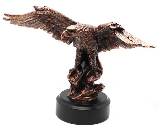 Load image into Gallery viewer, 12&amp;quot; Bronze Eagle Sculpture

