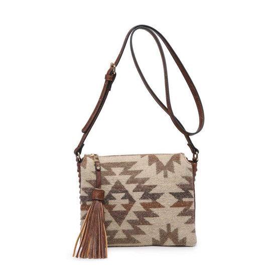 Sabrina Crossbody Aztec Khaki by Jen & Co