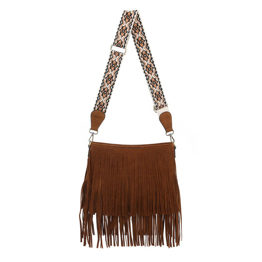 Sadie Crossbody Bag by Jen & Co- Brown
