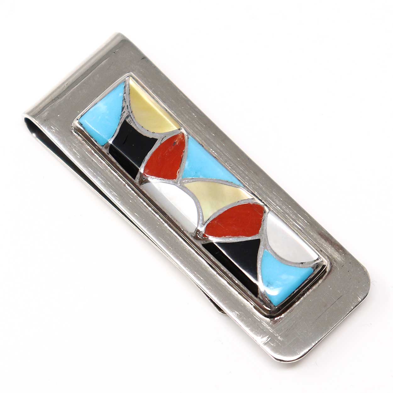 Multi-Stone Zuni Inlay Money Clip