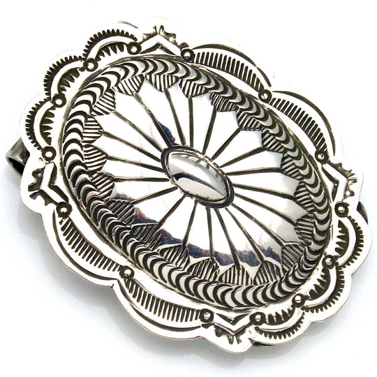 Oval Silver Money Clip By A. Blackgoat