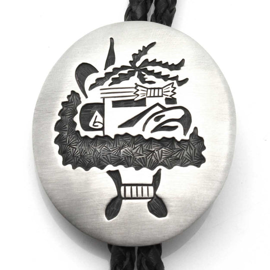 2.25" Hopi Eagle Katsina Bolo Tie