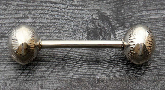 Sterling Silver Stamped Baby Rattle by Smith