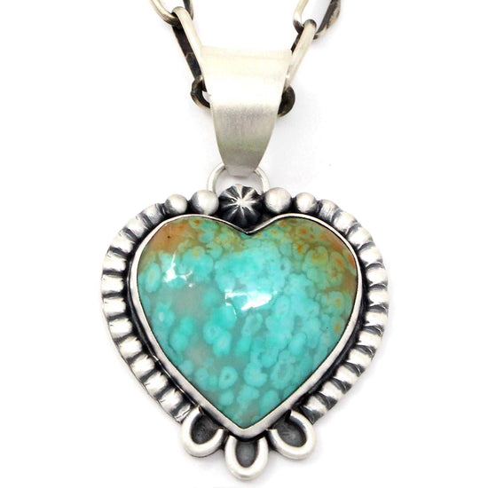 Rio ChicoTurquoise Heart Pendant With Chain
