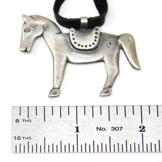 Cast Silver Horse Pendant