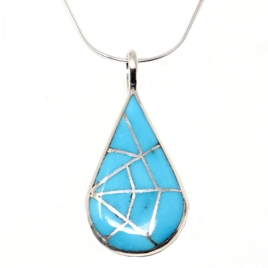 Silver Tear Drop Pendant by Kallestewa