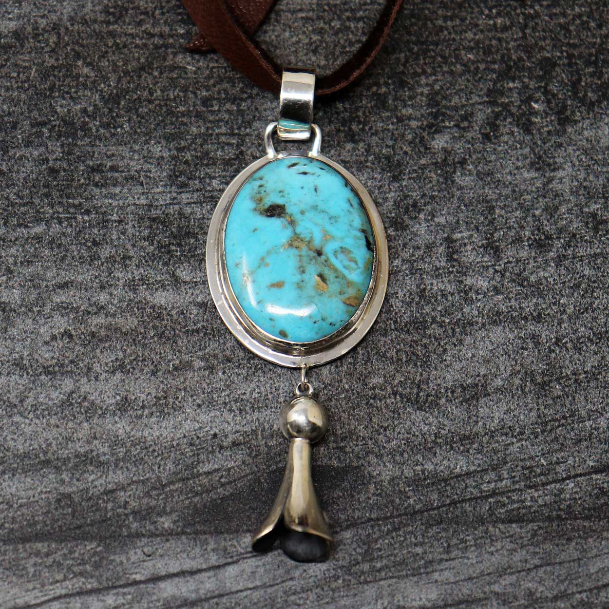 Load image into Gallery viewer, Squash Blossom Pendant by Laura Ingalls
