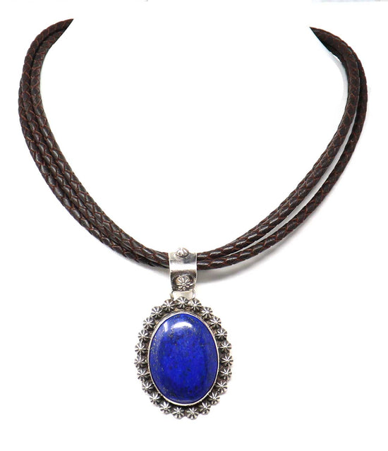 Load image into Gallery viewer, Lapis Lazuli Berry Cluster Pendant by Laura Ingalls
