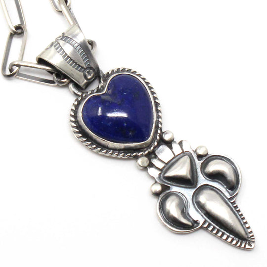 Lapis Heart Pendant by Dinetso