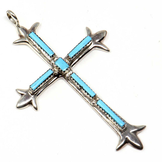 Turquoise Cross Pendant by Leekity's