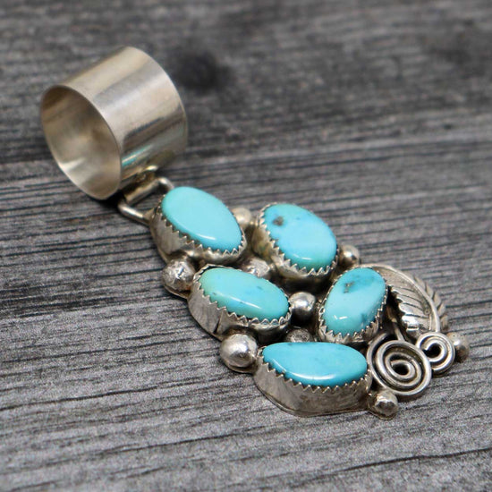 Load image into Gallery viewer, Silver Pendant With Sleeping Beauty Turquoise
