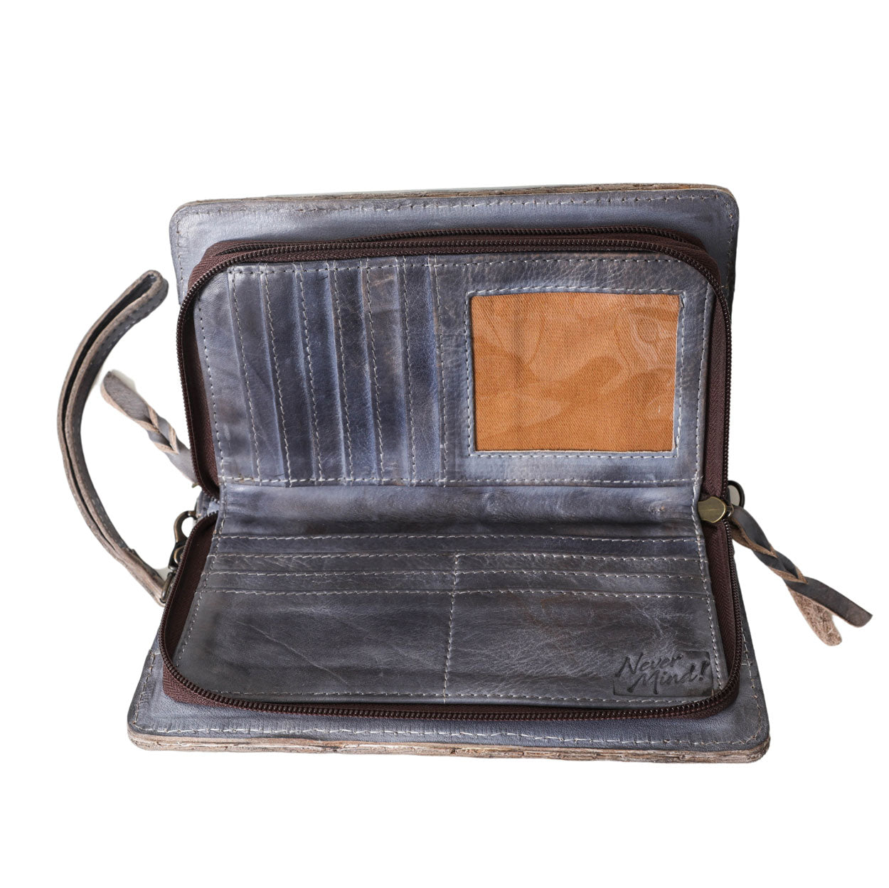 Antiqued Blue Organzier/Crossbody by Never Mind