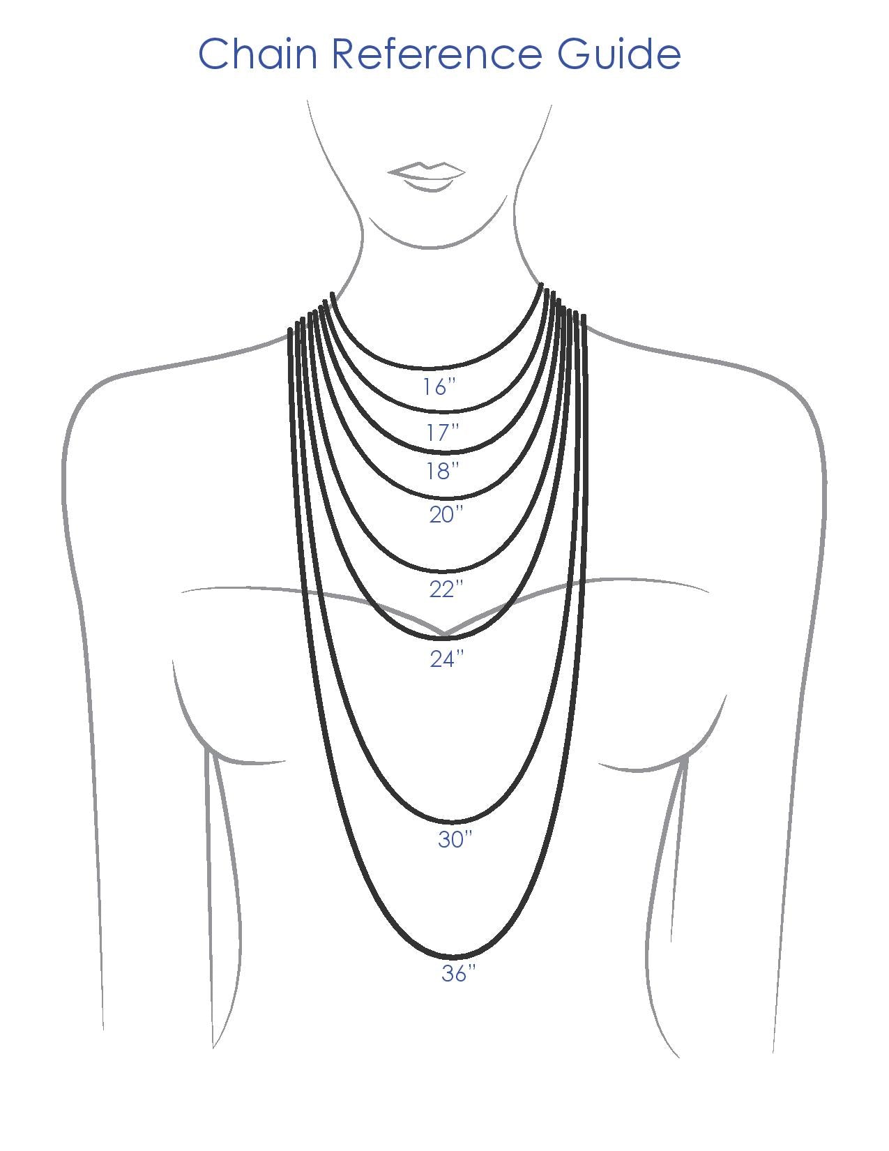 Necklace Size Chart: How To Find The Best Necklace For You