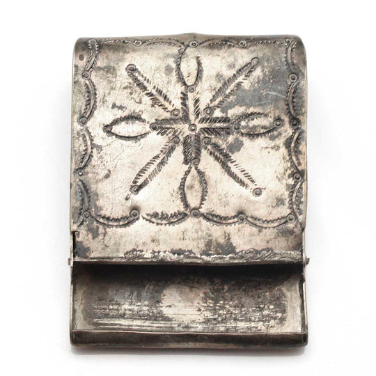 Stamped Silver Match Book Cover
