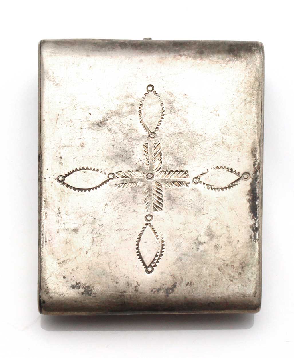 Stamped Silver Match Book Cover