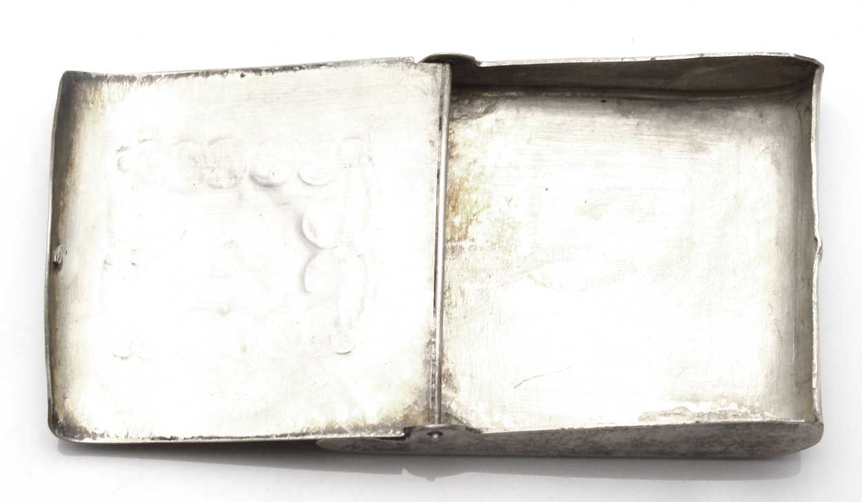 Load image into Gallery viewer, Stamped Silver &amp;amp; Turquoise Match Book Cover
