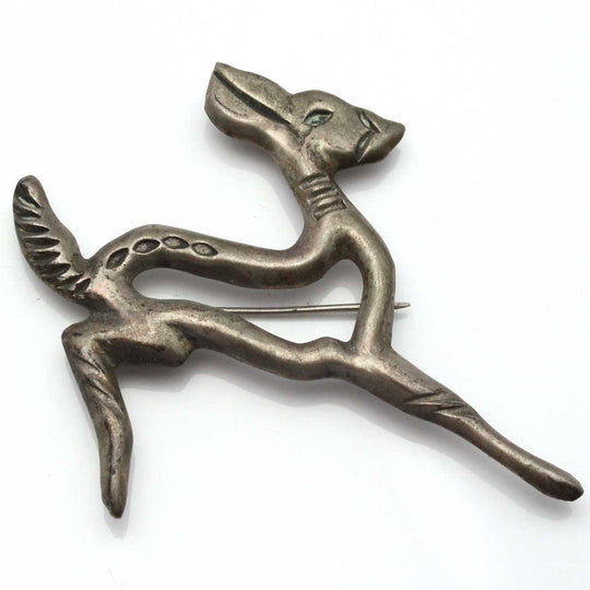 Sand Cast Running Deer Pin