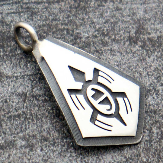 Hopi Sterling Silver Turtle Pendant