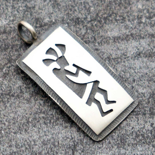 Hopi Sterling Silver Kokopelli Pendant