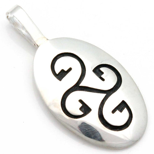 1 1/2" Hopi Whirlwind-Clouds & Rain Pendant