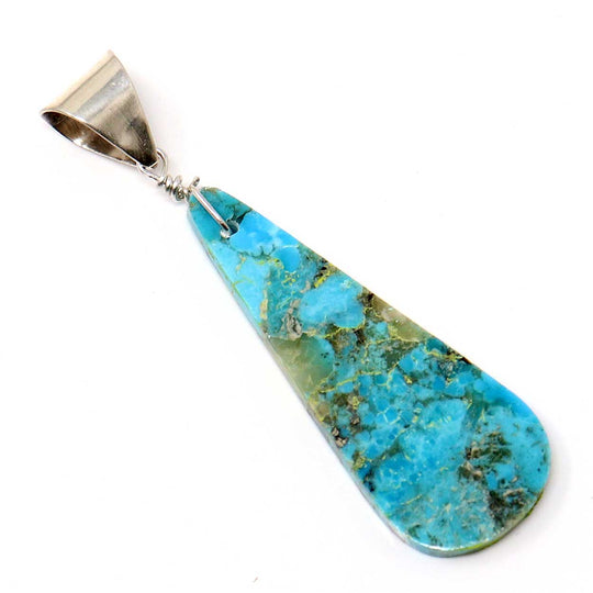 Turquoise Slab Pendant by Pete