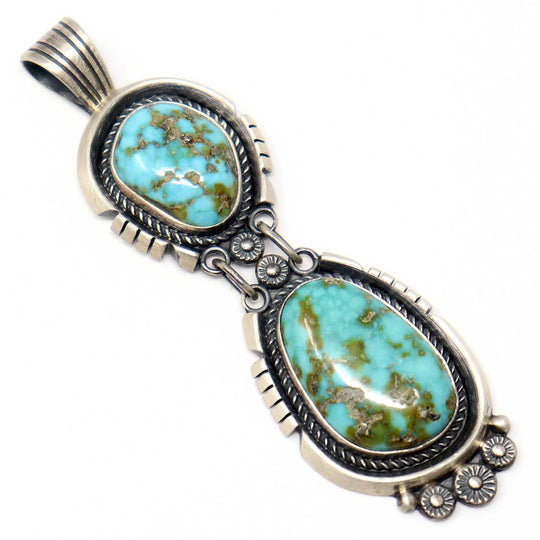 Sonora Gold Turquoise Pendant by Chee