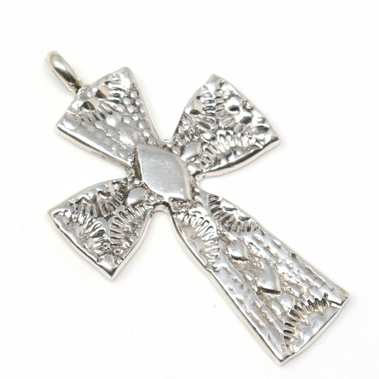 Load image into Gallery viewer, Cast Silver Cross by FL Begay
