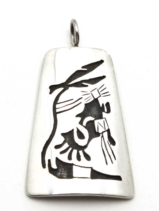 1 1/2" Hopi Long Hair Kachina Pendant