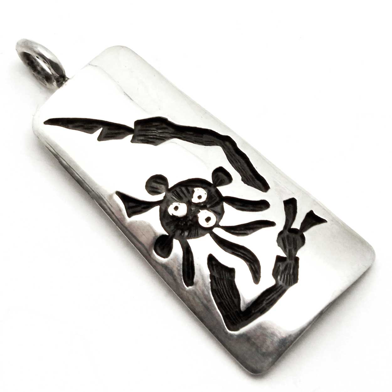 Load image into Gallery viewer, Hopi Silver Mud Head Pendant by Sockyma
