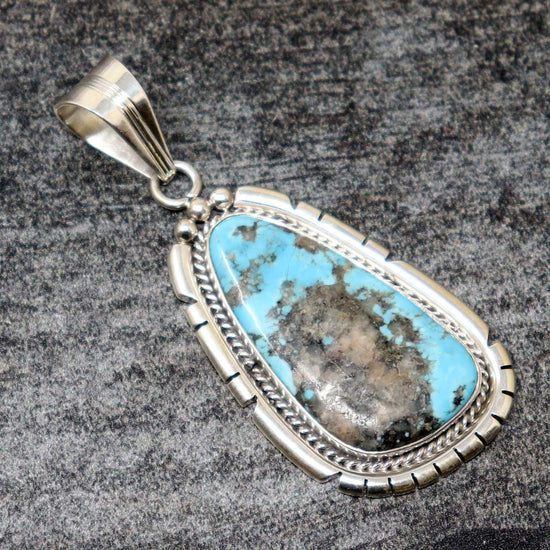 Blue Turquoise Pendant by Yellowhair