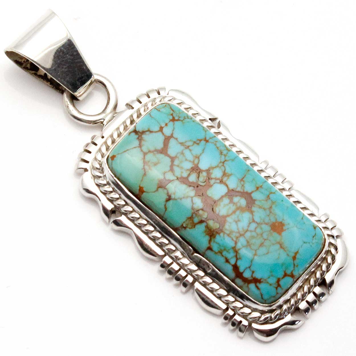 Load image into Gallery viewer, Turquoise Pendant by Marie Bahe
