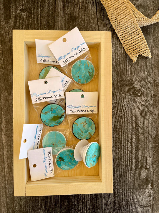 Kingman Turquoise Phone Pop-Up Grip