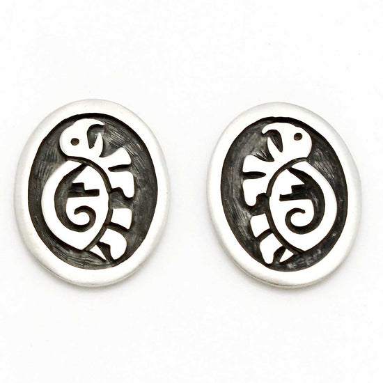Load image into Gallery viewer, 3/4&amp;quot; Hopi Post Earrings - Turtle
