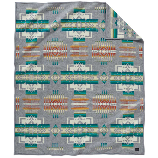 Load image into Gallery viewer, Pendleton Chief Joseph Blanket King-Grey
