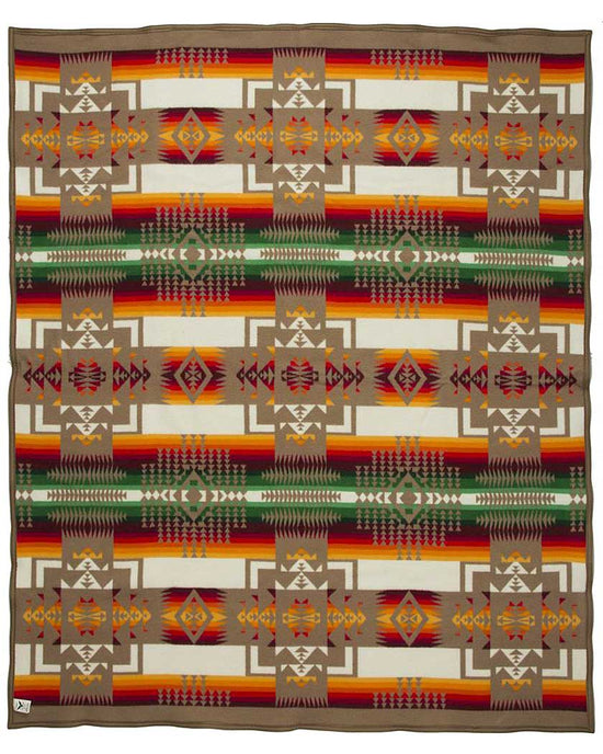 Load image into Gallery viewer, Pendleton Chief Joseph Blanket - Khaki
