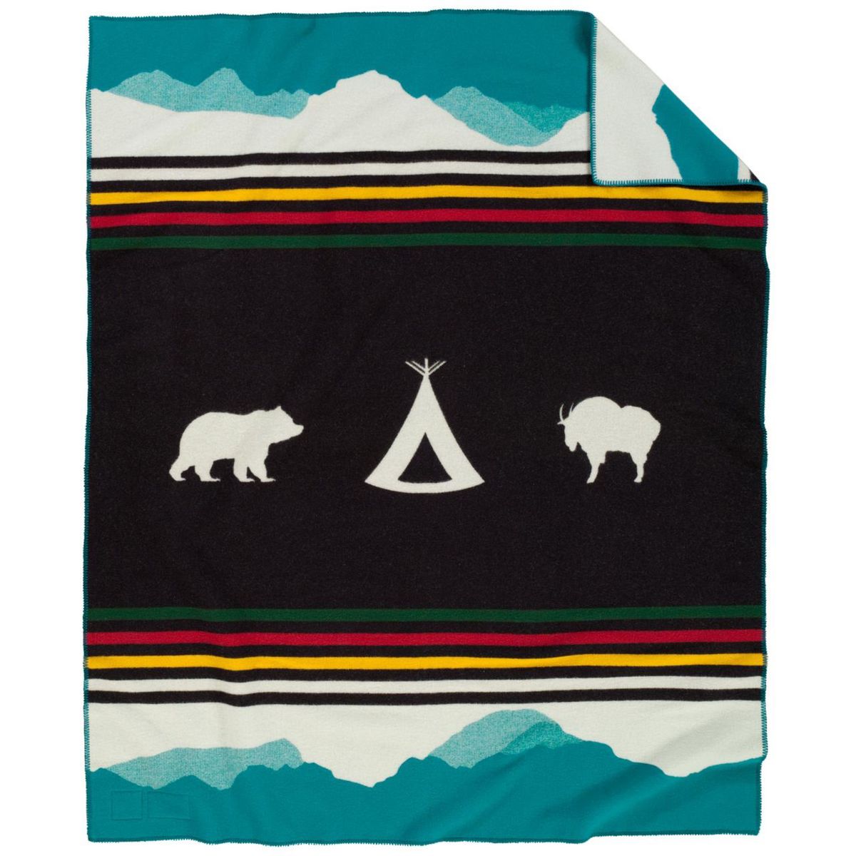 Load image into Gallery viewer, Pendleton Crown of the Continent (Glacier 100th) Blanket
