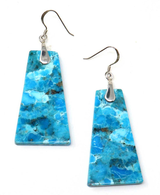 Load image into Gallery viewer, Turquoise Slab Earrings by Garcia
