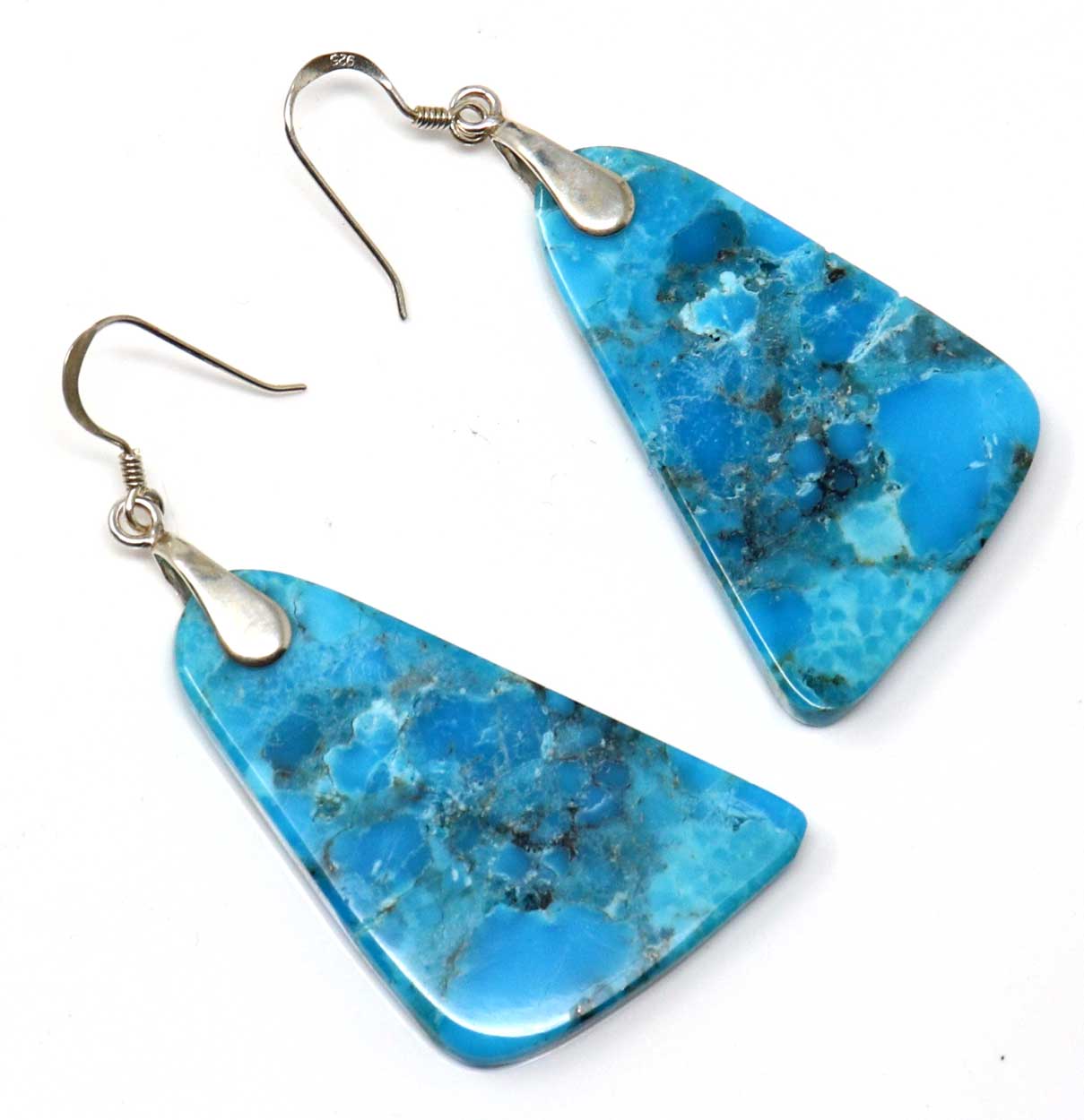 Load image into Gallery viewer, Rectangular Turquoise Slab Earrings by Garcia
