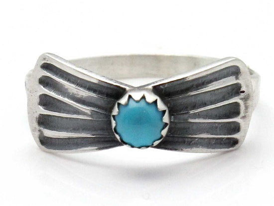 Load image into Gallery viewer, Turquoise Concho Ring - Size 7.5
