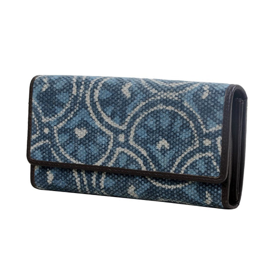 Myra Indigo Leaf Wallet