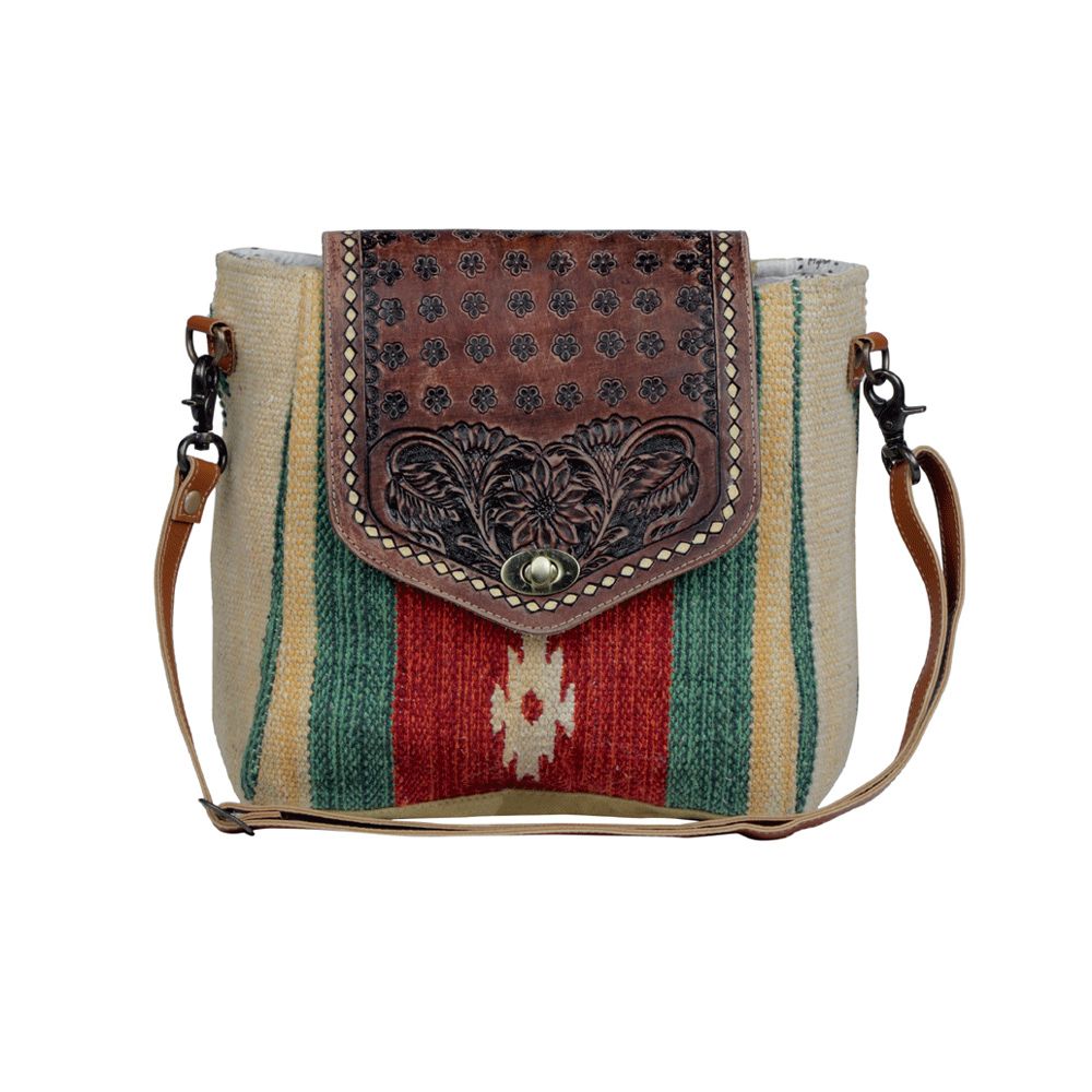 Navajo Embossed Leather Handbag - Buy This Boho Purse
