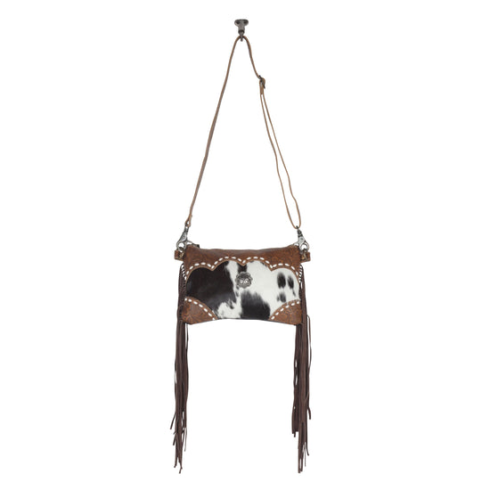 Load image into Gallery viewer, Art Decor Leather Bag with Fringe
