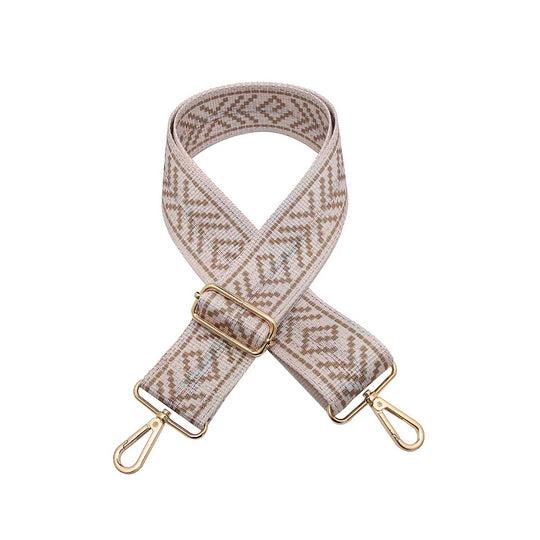 Guitar Strap Boho Taupe