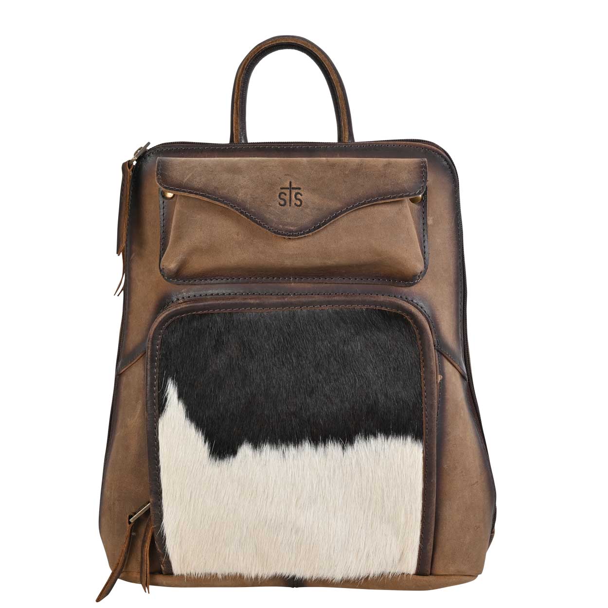 brown cowhide leather backpack Cowhide Sunny Backpack by STS