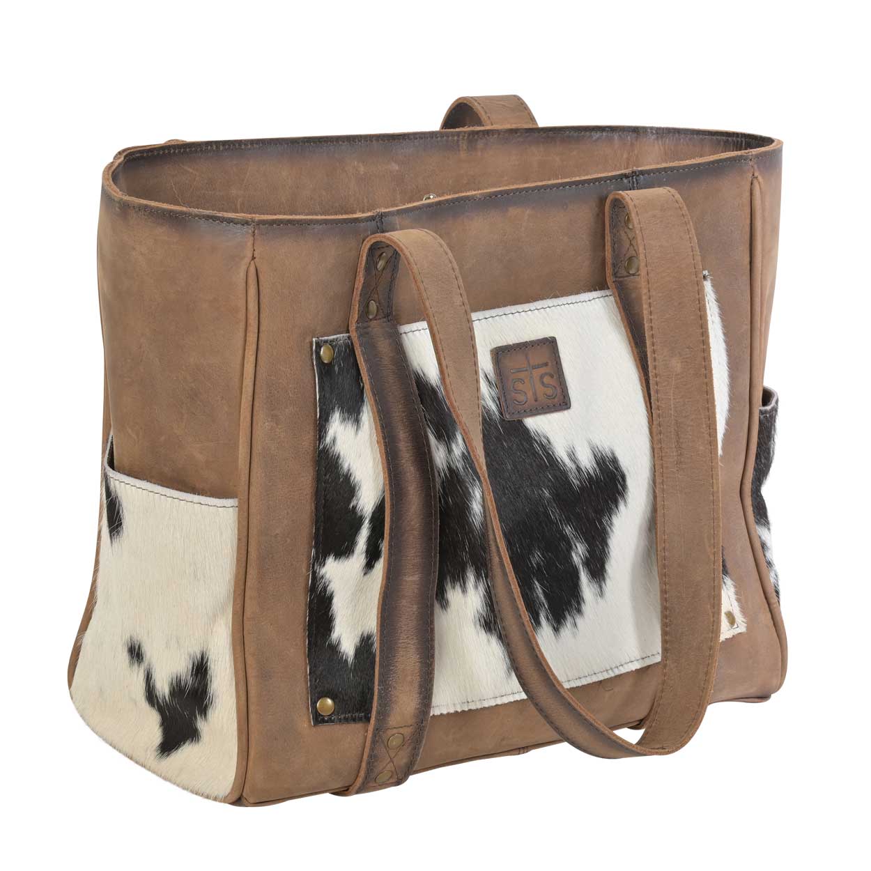 Load image into Gallery viewer, Cowhide Trinity Tote by STS Ranchwear
